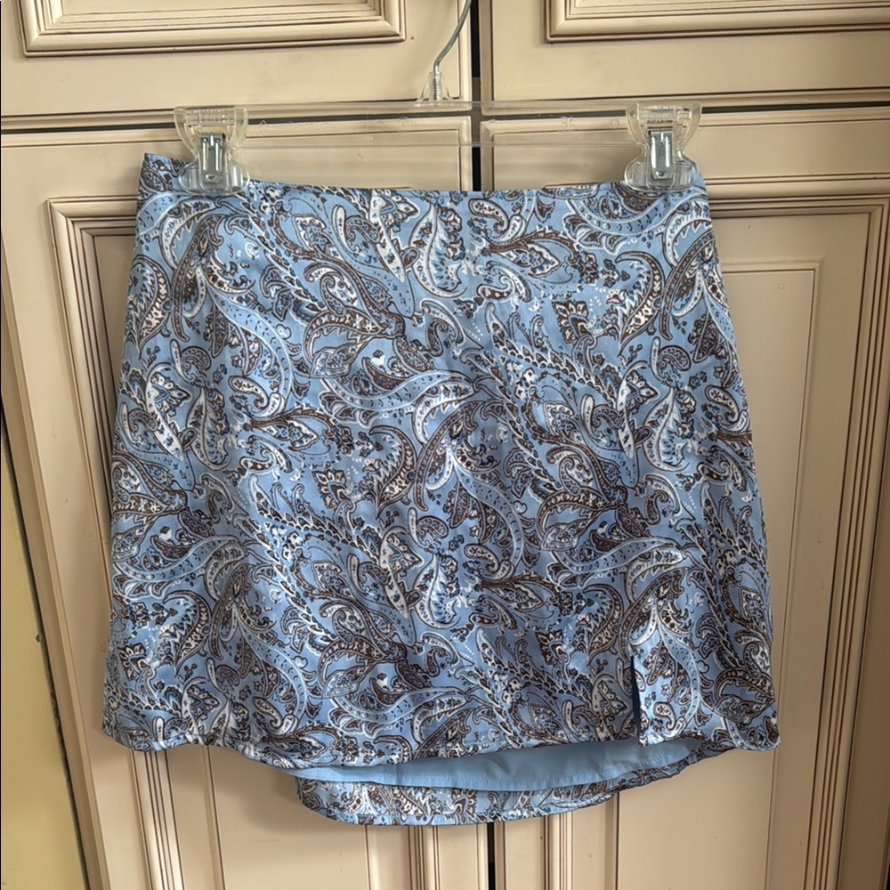 Hollister Blue A-line Mini Skirt Resort Wear